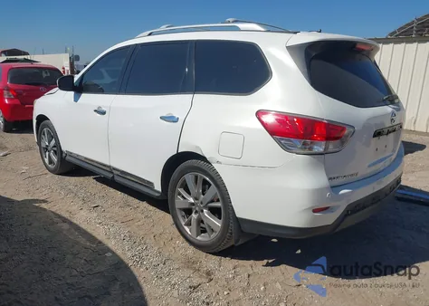 2014 Nissan Pathfinder Platinum из США, поврежденный, VIN 5N1AR2MN6EC686543